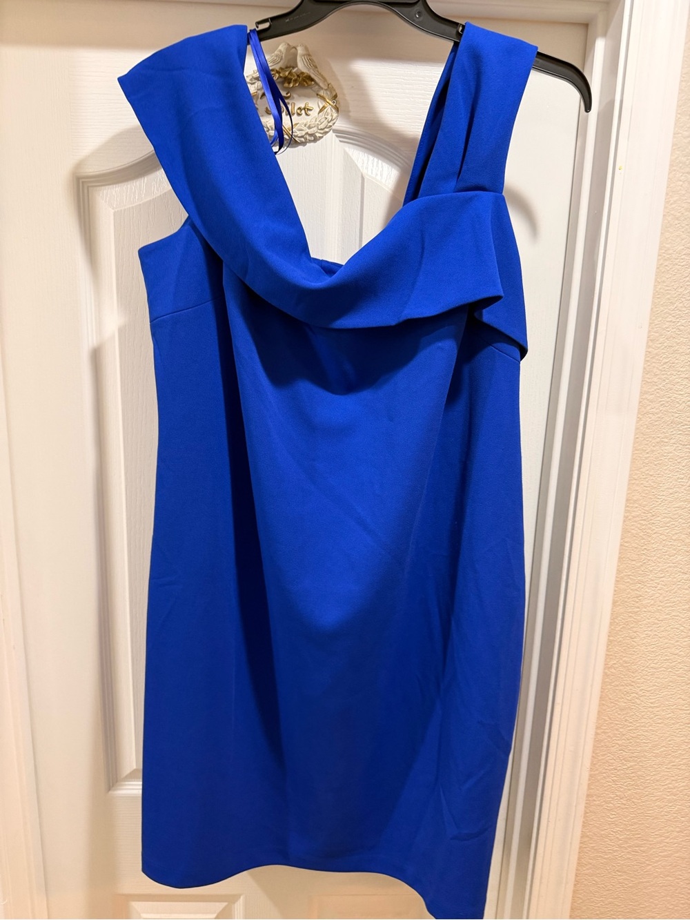 Jessica Howard One-Shoulder Cobalt Blue Cocktail Dress